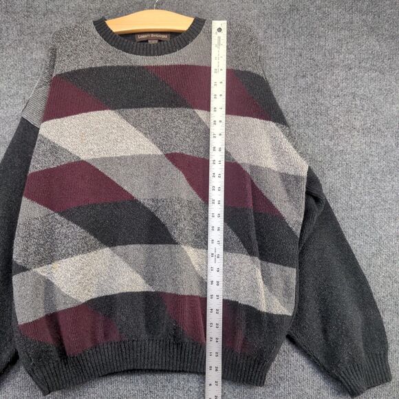 Liberty Sweaters Men's Pullover Knit Multicolor XL Geometric Crew Neck - Picture 11 of 13